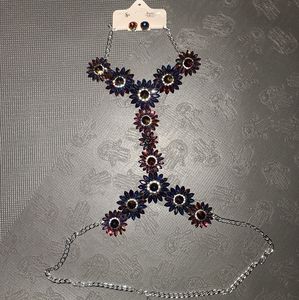 Body chain and earrings